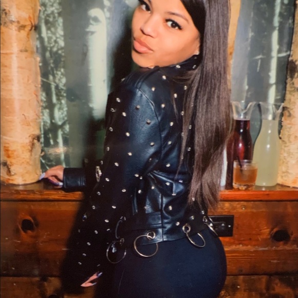 Trouble studded faux leather jacket - Picture 3 of 3